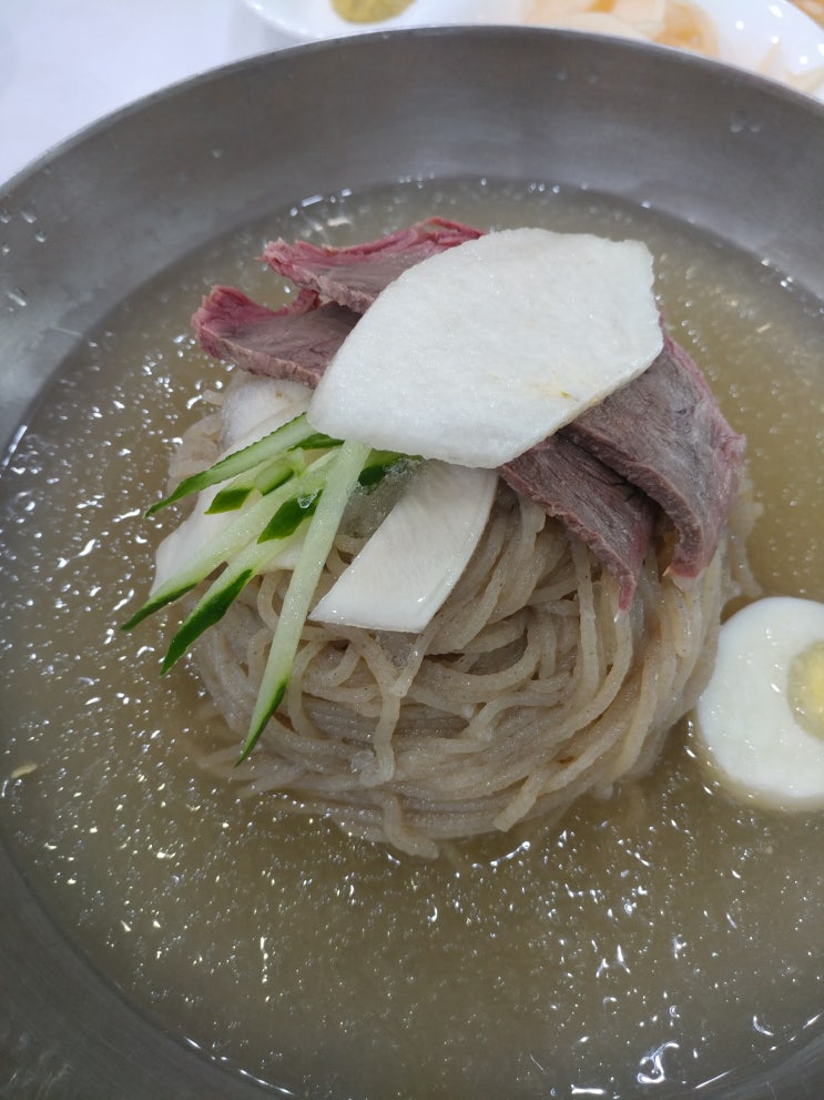  일산 평양냉면 담백한 물 비빔냉면 맛집 을밀대