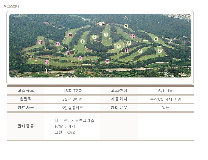  [골프]부산하면 골프장!!부산골프클럽 부산컨트리클럽 골프장회원권가격 및 안내