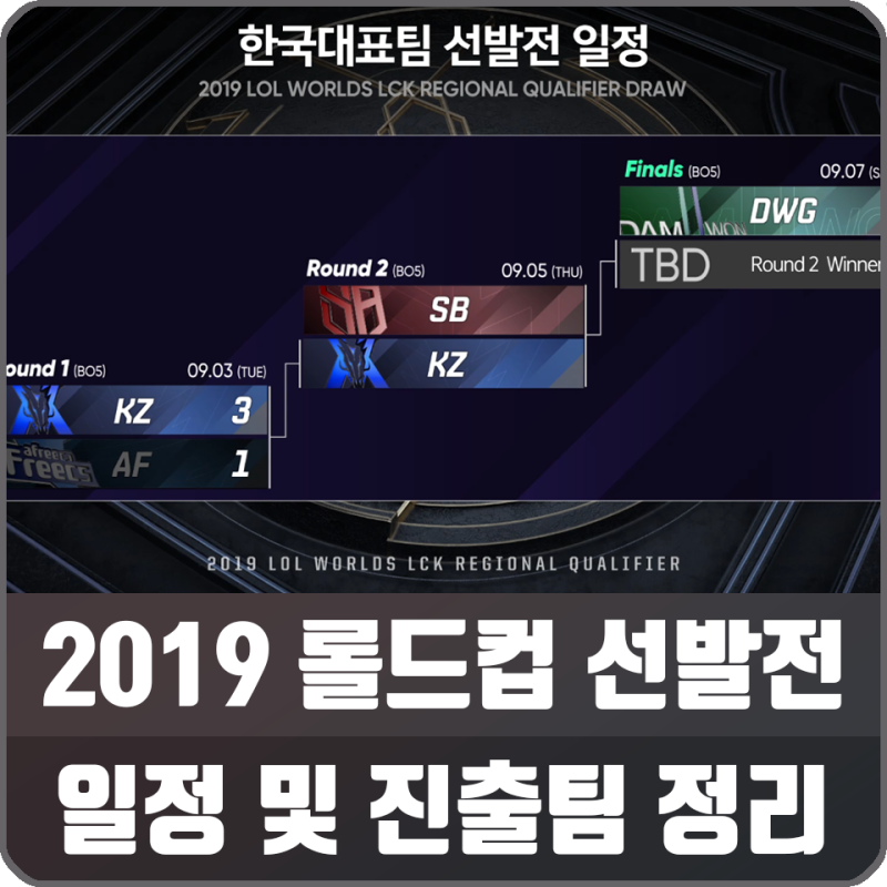 롤 2019 롤드컵 선발전 일정 및 진출팀 정리 예매 정보 네이버 블로그