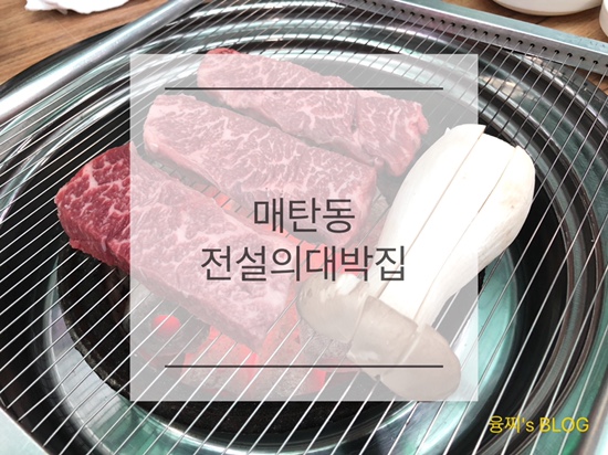  법원사거리 맛집 ) 착한 가격에 좋은 고기를 즐길 수 있는 매탄동 고기집, 전설의대박집