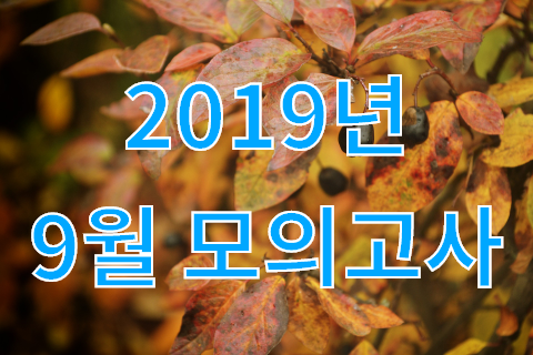  2019 9월 모의고사, 시험 전 최근 등급컷을 확인해 볼까?