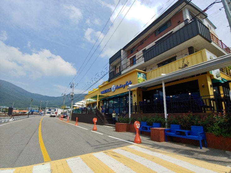  거제도먹거리 바람의 핫도그 본점에서 든든하게