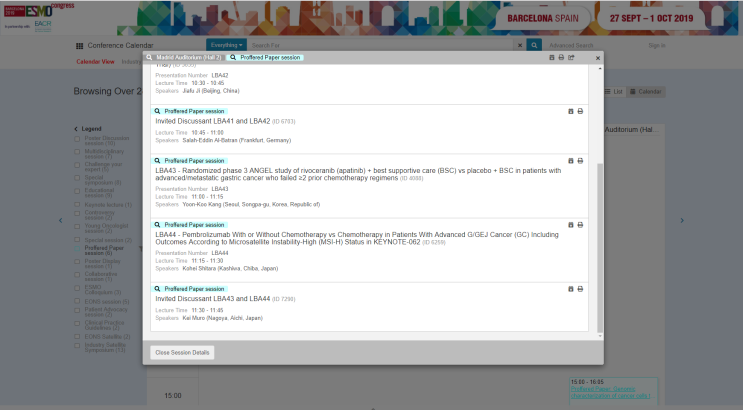  에이치엘비, ESMO 2019 Proffered Paper 발표