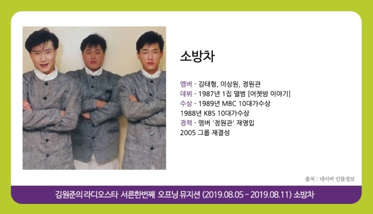   김원준의 라디오스타 - 8월의 오프닝 뮤지션