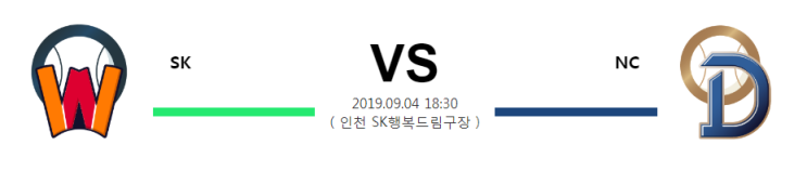  09월 04일18:30분[KBO] SK vs NC 에스케이vs엔씨 에스케이    엔씨