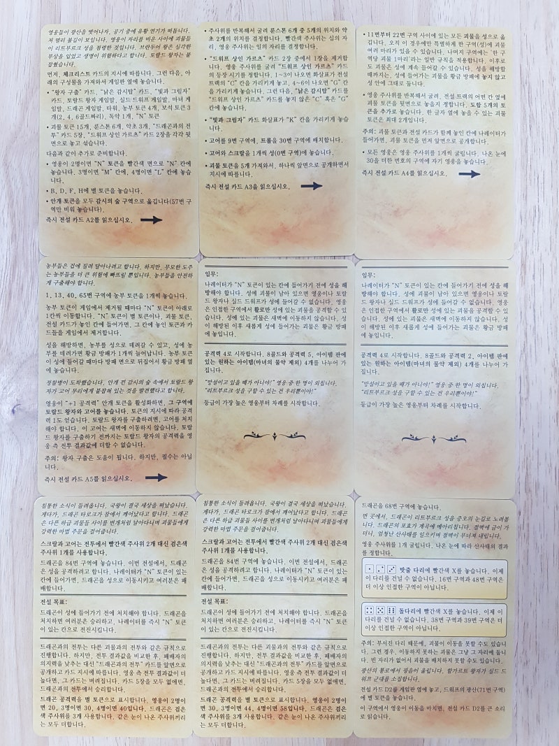 보드게임 안도르의 전설 내용물 정리 / 프로텍터, 코인캡슐 : 네이버 블로그