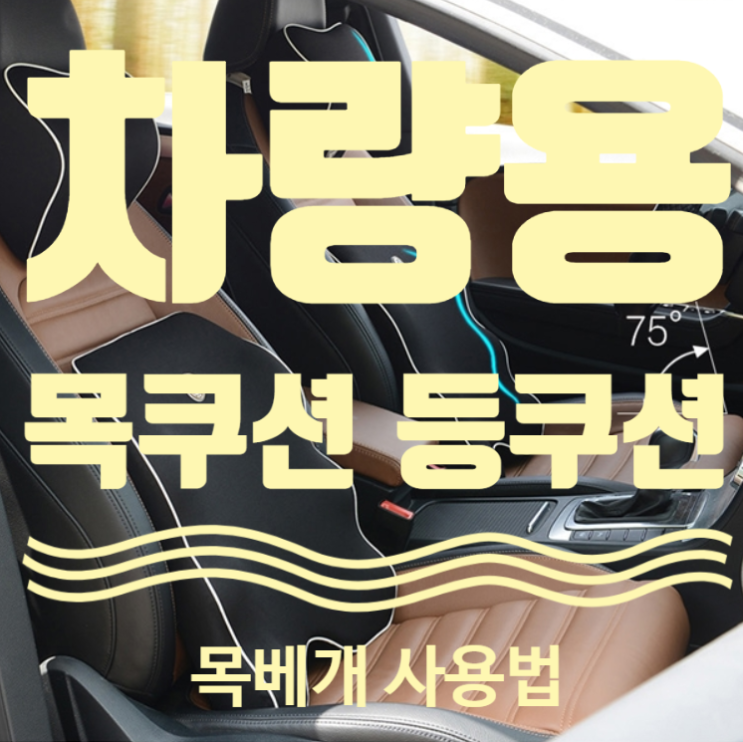  차량용 목쿠션 추천 등쿠션 목베개 사용법