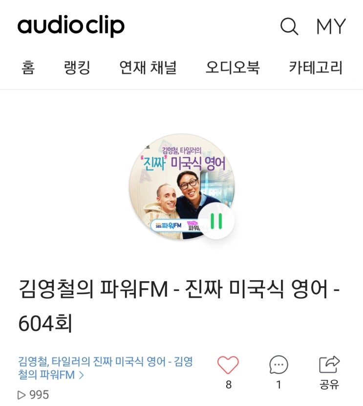 "내입에 안 맞아"김영철의파워FM 타일러와 진짜 미국식 영어/나의 공부