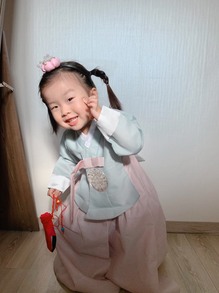  우자매한복 너무 이쁜 유아당의