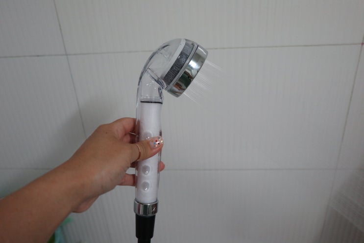  절수샤워기헤드 닥터피엘 정수필터 2중으로 피부보호하기