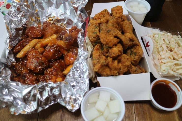  송천동 치킨 대박나자부자치킨 재방문!