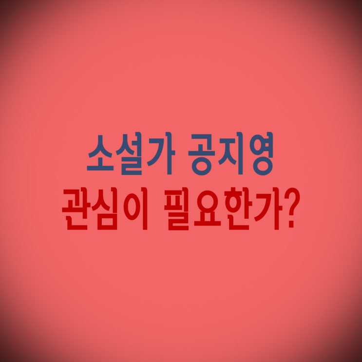  소설가 공지영, 오직 조국만을 위하여!