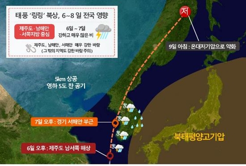  태풍 '링링'의 현재 위치 그리고 태풍경로, 파괴력과 소멸시기