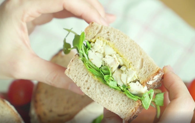 닭가슴살 샌드위치 브런치 전문점 뺨칠 비주얼과 맛! #테이스토리의 소확행