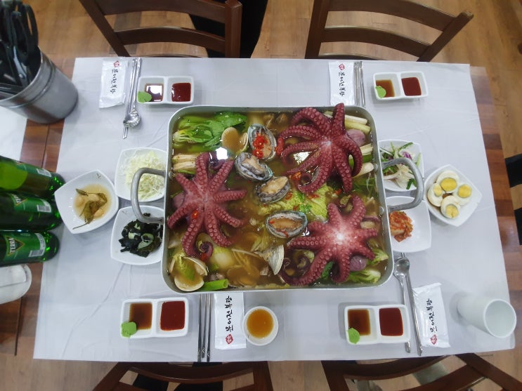  팔팔문어전복탕 청주문어맛집