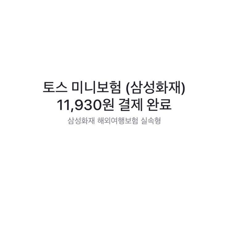  토스 여행자 보험 코타키나발루 가기 전 삼성화재로 준비해요~