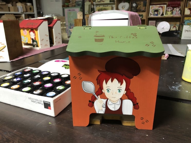 [컨추리마녀] 빨간 머리 앤 커피 박스