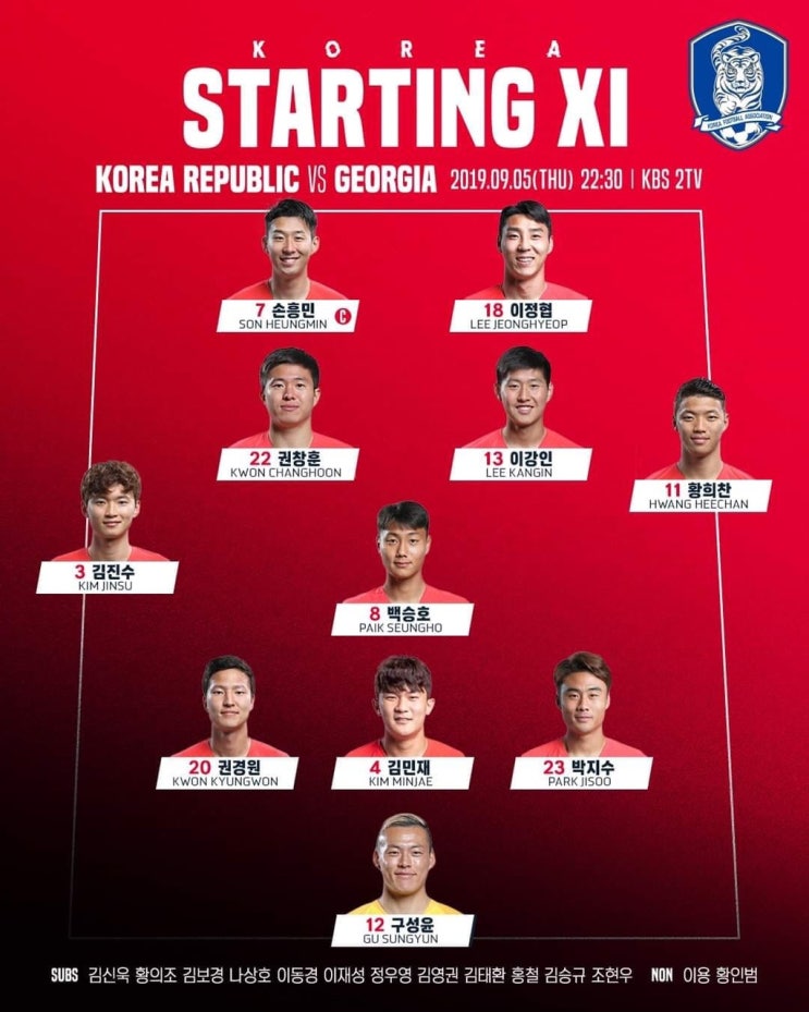  [축구국가대표평가전] 대한민국 VS 조지아 경기 분석