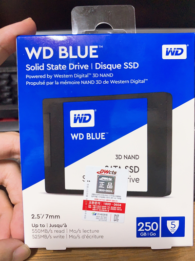  WD BLUE 3D NAND SATA SSD 250GB 지름