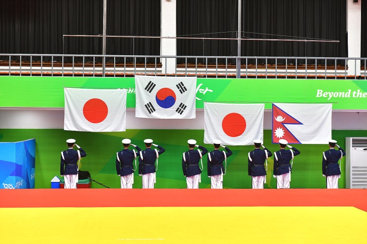  [포토뉴스] 2019 충주세계무예마스터십 한일전 용무도 한국선수가 금매달