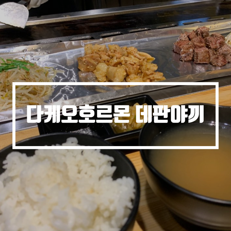 을지로 맛집 다케오호르몬 데판야끼, 한국의 텐진호르몬이다!