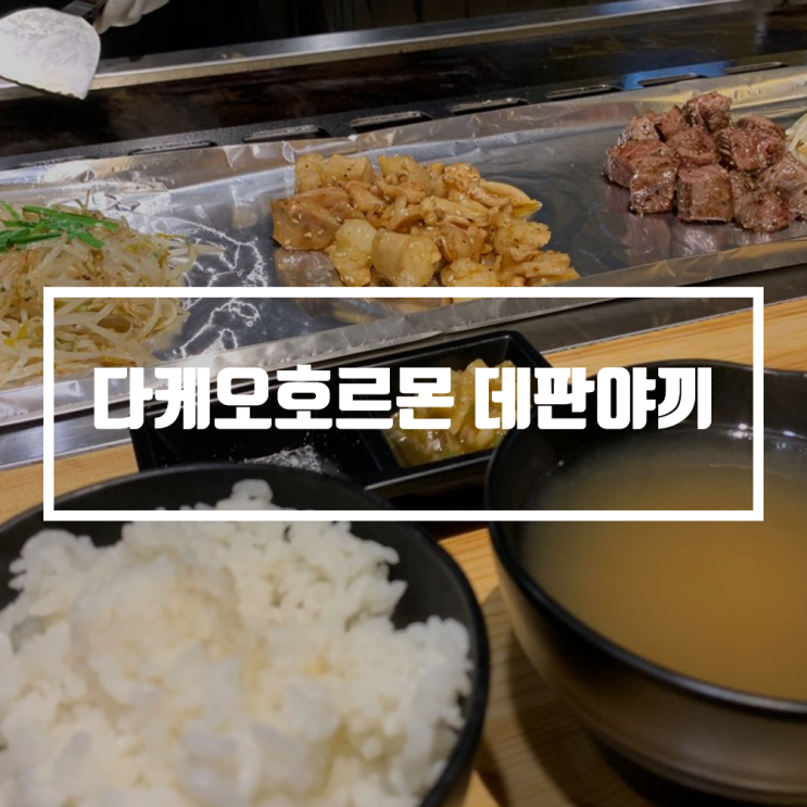  을지로 맛집 다케오호르몬 데판야끼, 한국의 텐진호르몬이다!