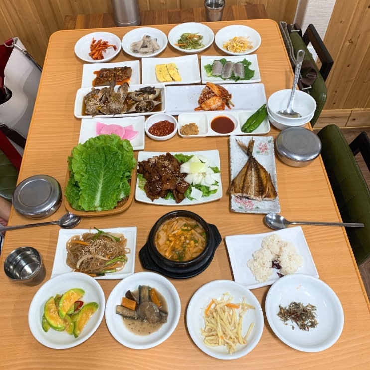  ( 강진 맛집 ) 맛있는 연탄 불고기 백반을 즐길 수 있는 강진 백반 맛집 병영한정식
