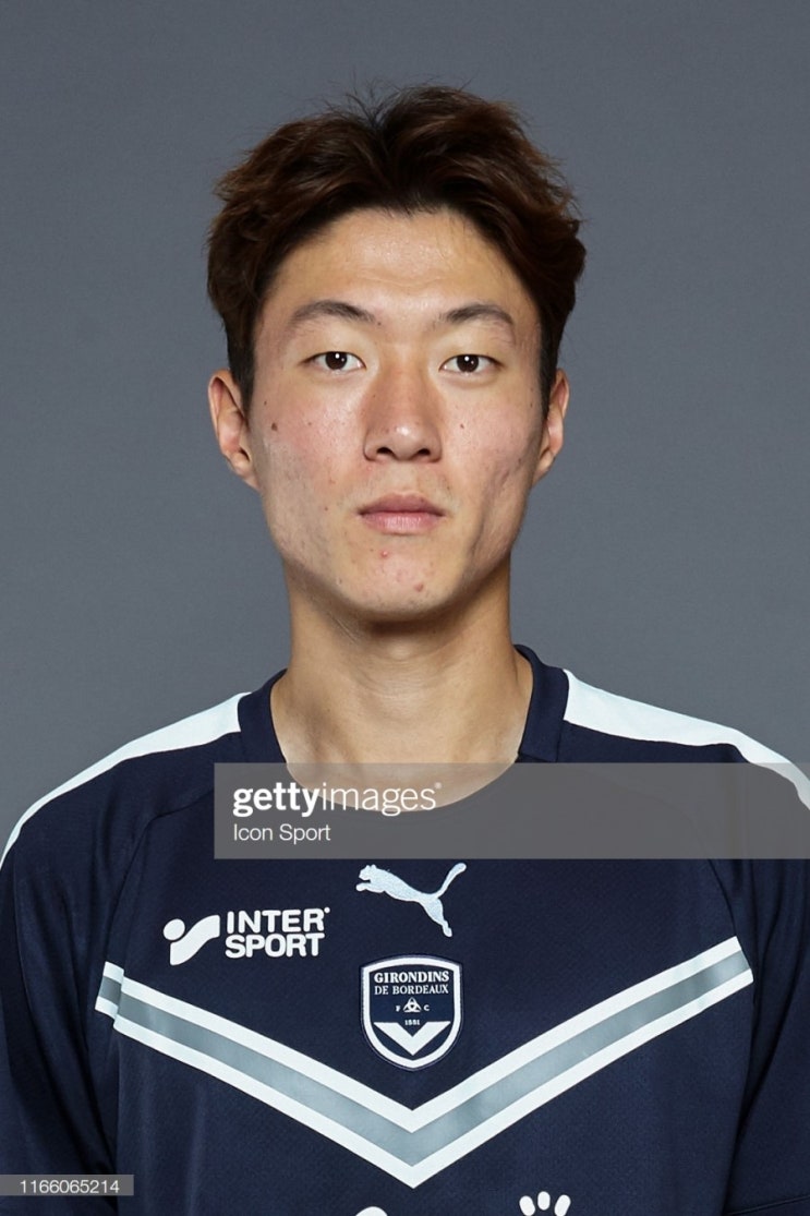  황의조 보르도 증명사진 1장 -Football Club des Girondins de Bordeaux - Ligue 1