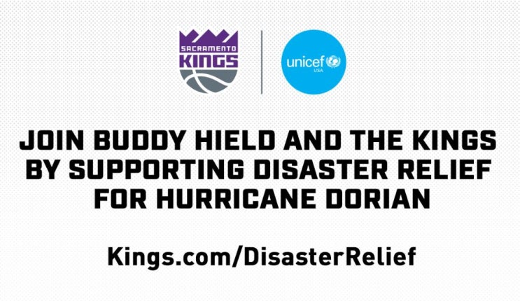 태풍 피해를 입은 바하마를 위해 모금 운동을 시작한 버디 힐드, 10만 5천 달러를 기부한 킹스 구단주!