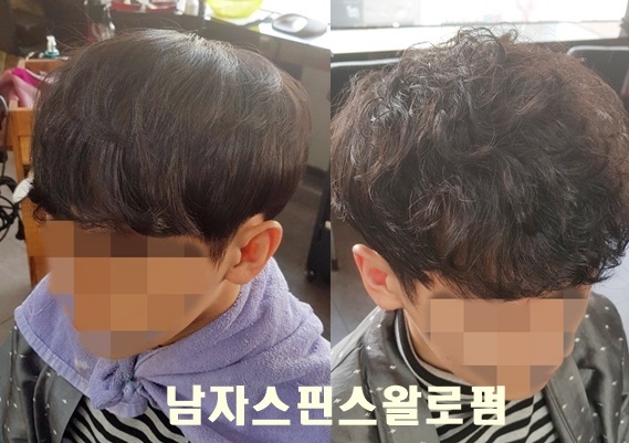  부산남자머리 아이롱스핀스왈로펌으로 아침 출근시간 여유있게