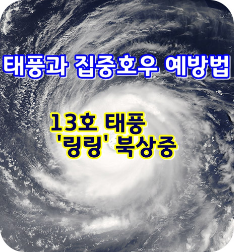  제 13호 태풍 '링링' 피해 예방법 안내