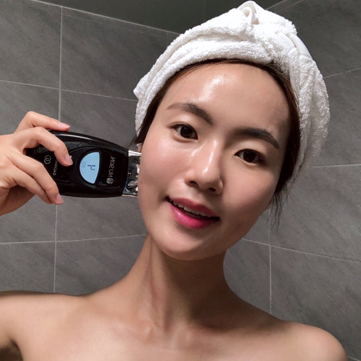  뉴스킨 갈바닉으로 승모근 쇄골 여신만들기 /5분만에 림프관리로 작은얼굴
