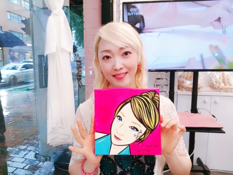 익선동 데이트 코스 팝아트초상화 그림나왔습니다 종로3가역 카페 추천