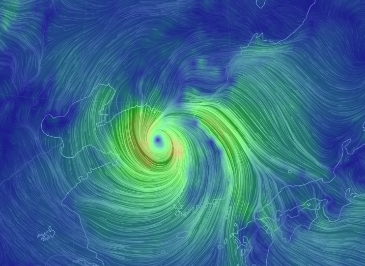 제13호 태풍 링링 실시간 태풍 현위치 확인하는 방법/ 한반도 관통 현재위치 사이트 공유