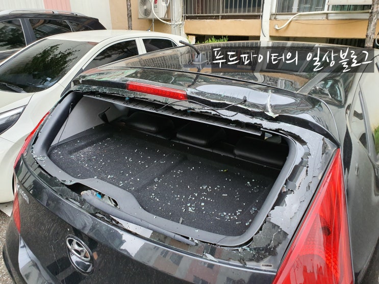  태풍 피해차량 보상, 자차보험으로 해결하세요 (실제상황)