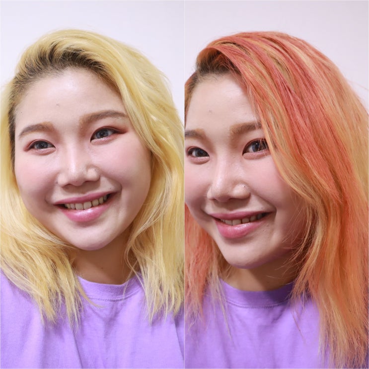  빠르게 헤어컬러 바꾸는 방법 원데이 헤어컬러 비앤진 컬러왁스