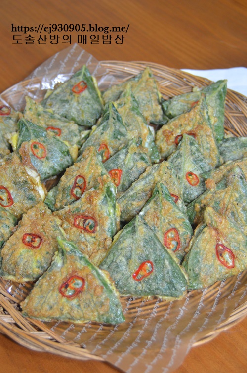  추석 필수 전 올해는 깻잎전으로~~~//깻잎전 만드는법