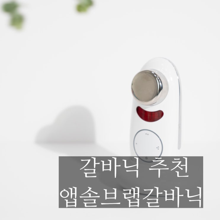  피부관리샵 앱솔브랩 갈바닉으로 홈케어하자