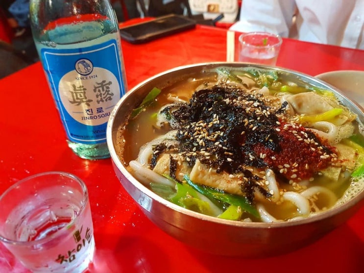  서울 종로 술집추천 포장마차 [진숙이네]비오는날 순대볶음 우동 먹은 후기