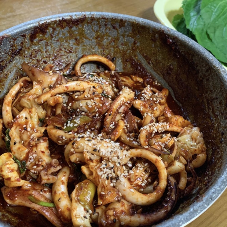  cooking log, 오징어볶음
