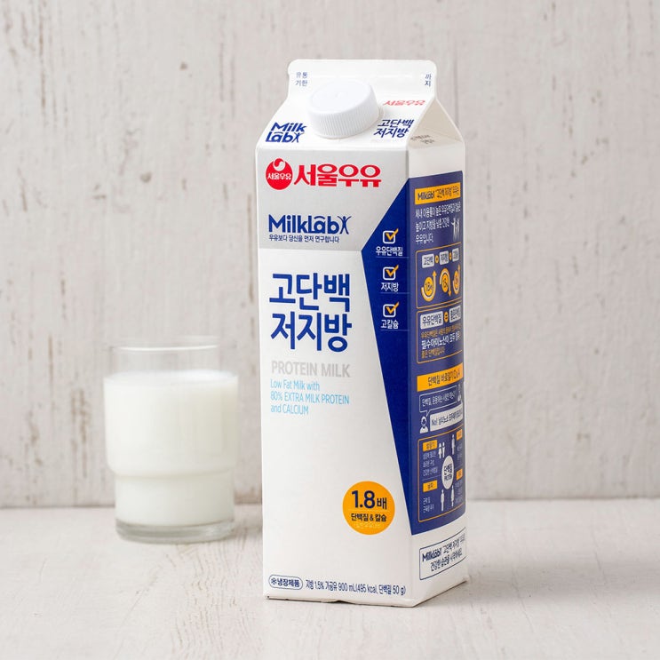  서울우유 밀크랩 고단백 저지방우유