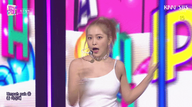  190908 SBS 인기가요 " 레드벨벳(아이린,슬기,웬디,조이,예리)의 매력에 빠져서 영원히 음파음파 할래요 " 무대 움짤