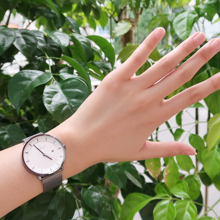 북유럽디자인 여자손목시계 노드그린, 구매하면 기부되는 착한소비.