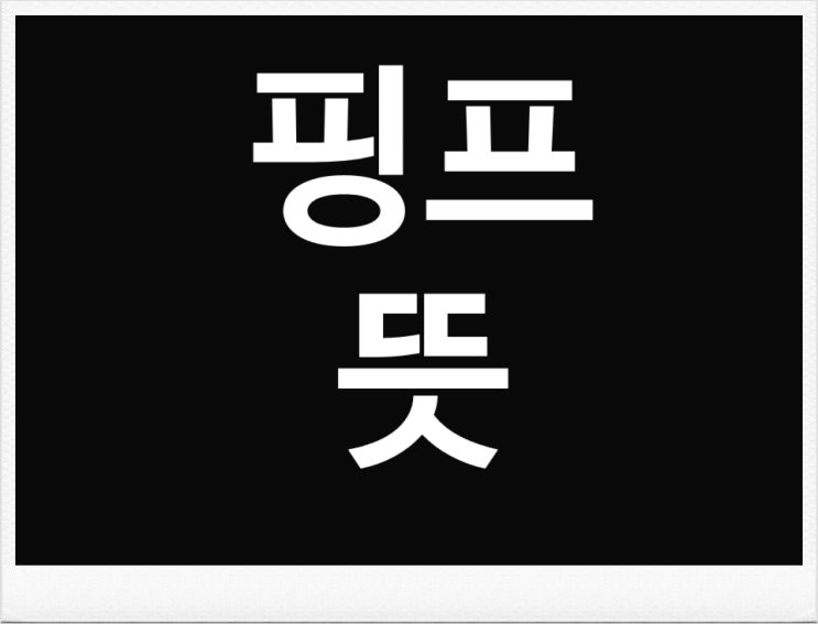  신조어, 핑프뜻