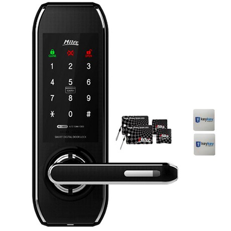  [리뷰] 밀레 무타공 도어락 MI-5400S + 카드키 4p + 스티커형 카드키 2p