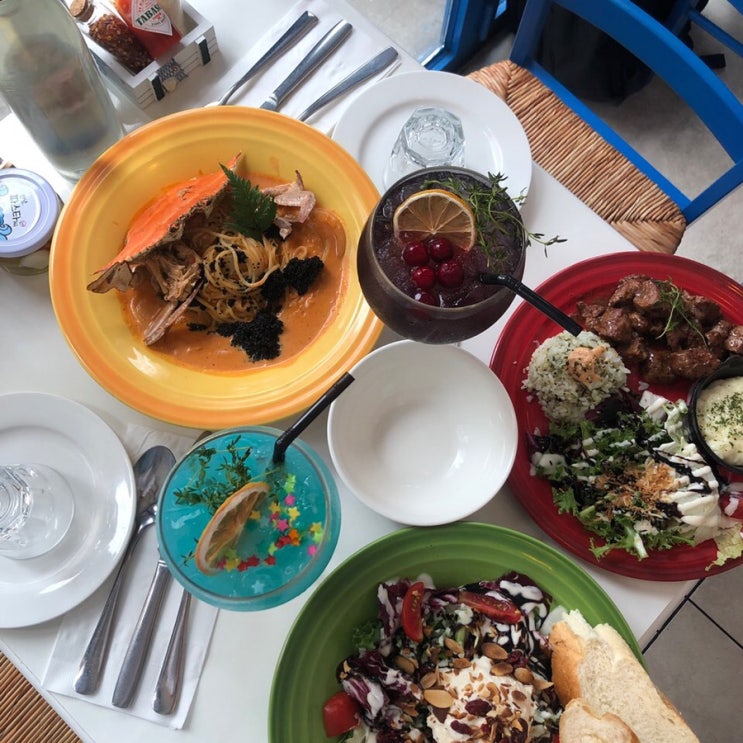  홍대 맛집/ 안녕 파스타씨 : 꽃보다 꽃게 로제파스타, 소갈비 큐브스테이크 존맛탱 ️