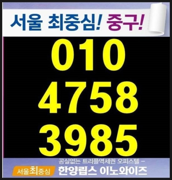  서울중구오피스텔은 중구 황학동 한양립스 오피스텔! 소개해드려요~