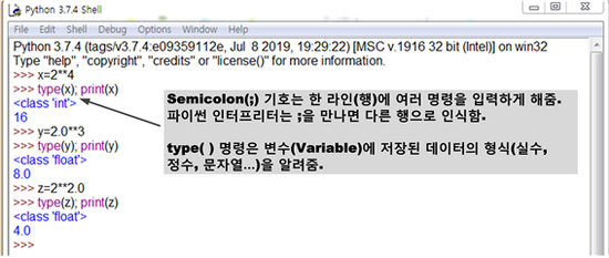  [P018] 파이썬의 연산자와 수학함수(Operators and mathematical functions of Python)