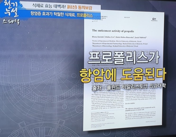  몸속염증 예방하는 식재료