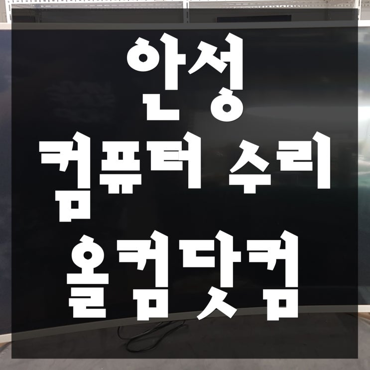  안성 컴퓨터 수리 PC 고장 출장 방문 AS 바이러스 윈도우재설치